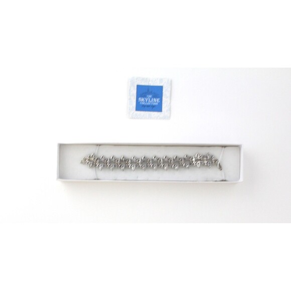 The Skyline Collection Faux Sapphire & Rhinestones Bracelet - Picture 2 of 2